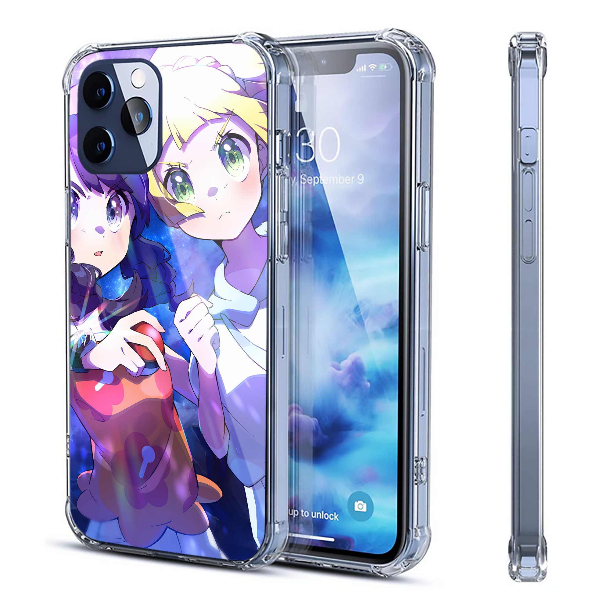 （画像用） ポケットモンスター Pokémon 【iPhone 12シリーズ対応】透明スマホケース（クリアソフトケース）